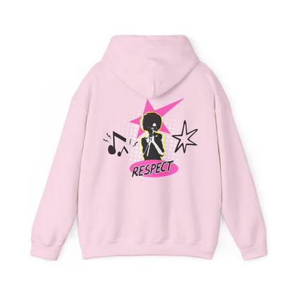 Respect Unisex Hooded Sweatshirt, Streetwear Hoodie