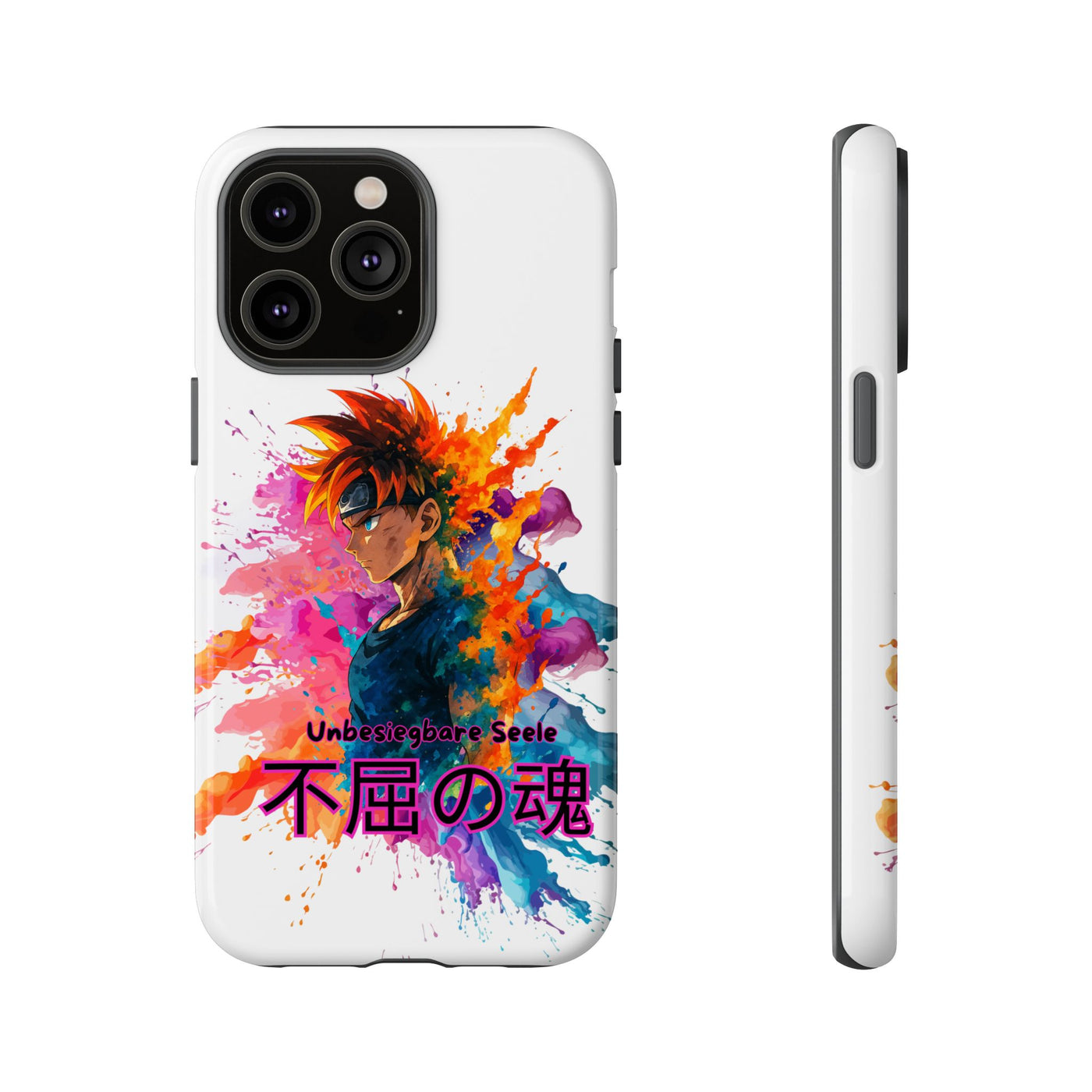 "unbesiegbare Seele" Tough Cases - Colorful Anime Phone Case Handyhülle