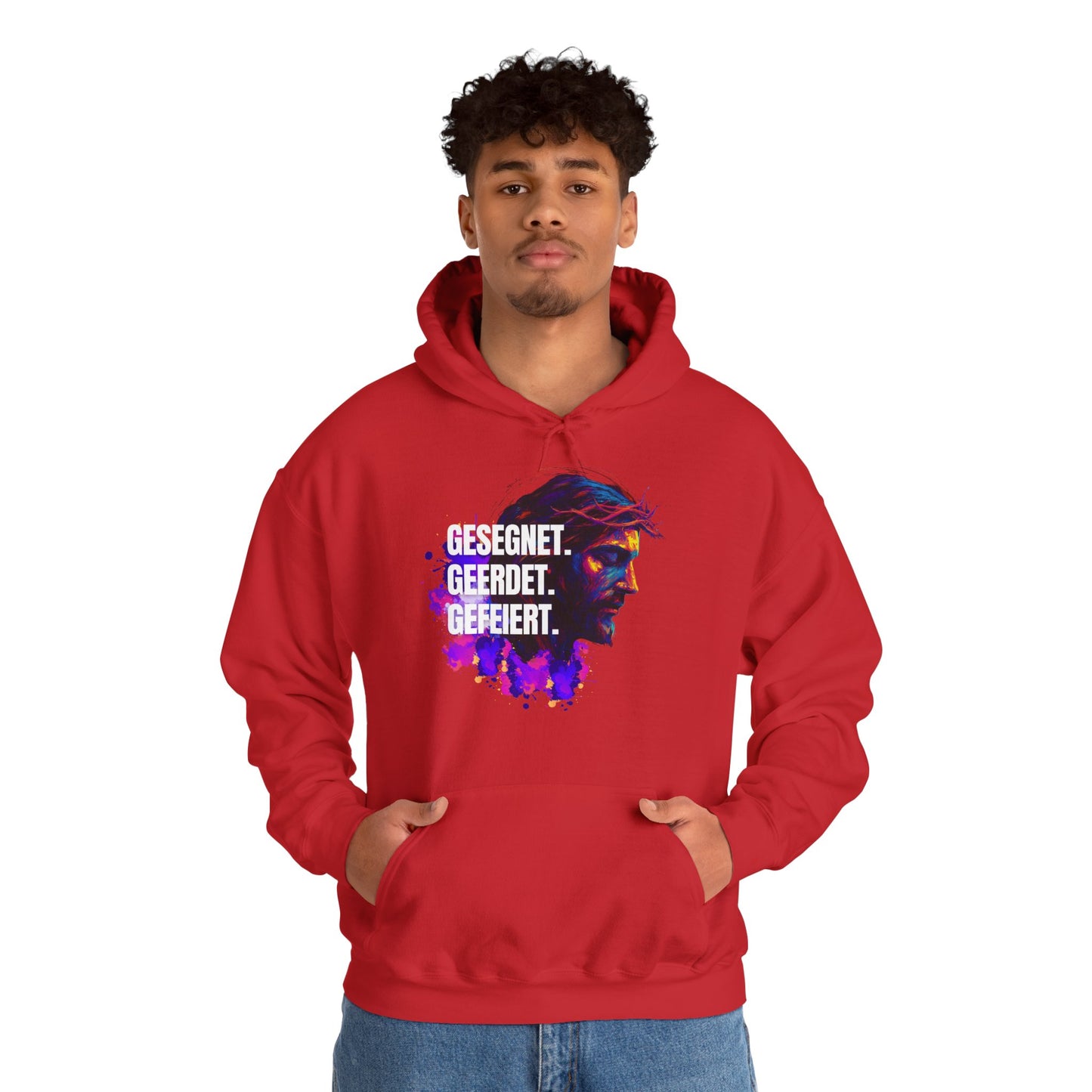 Jesus Colorful - with saying Blessed- Grounded - Celebrated