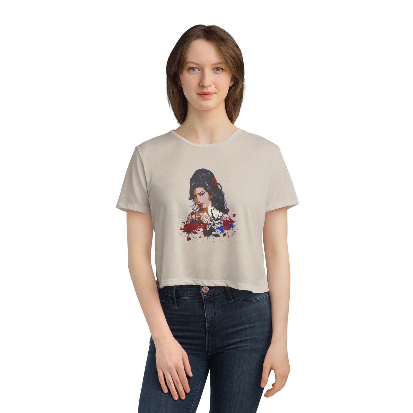 Vintage Graphic Crop Tee - Amy Winehouse Design