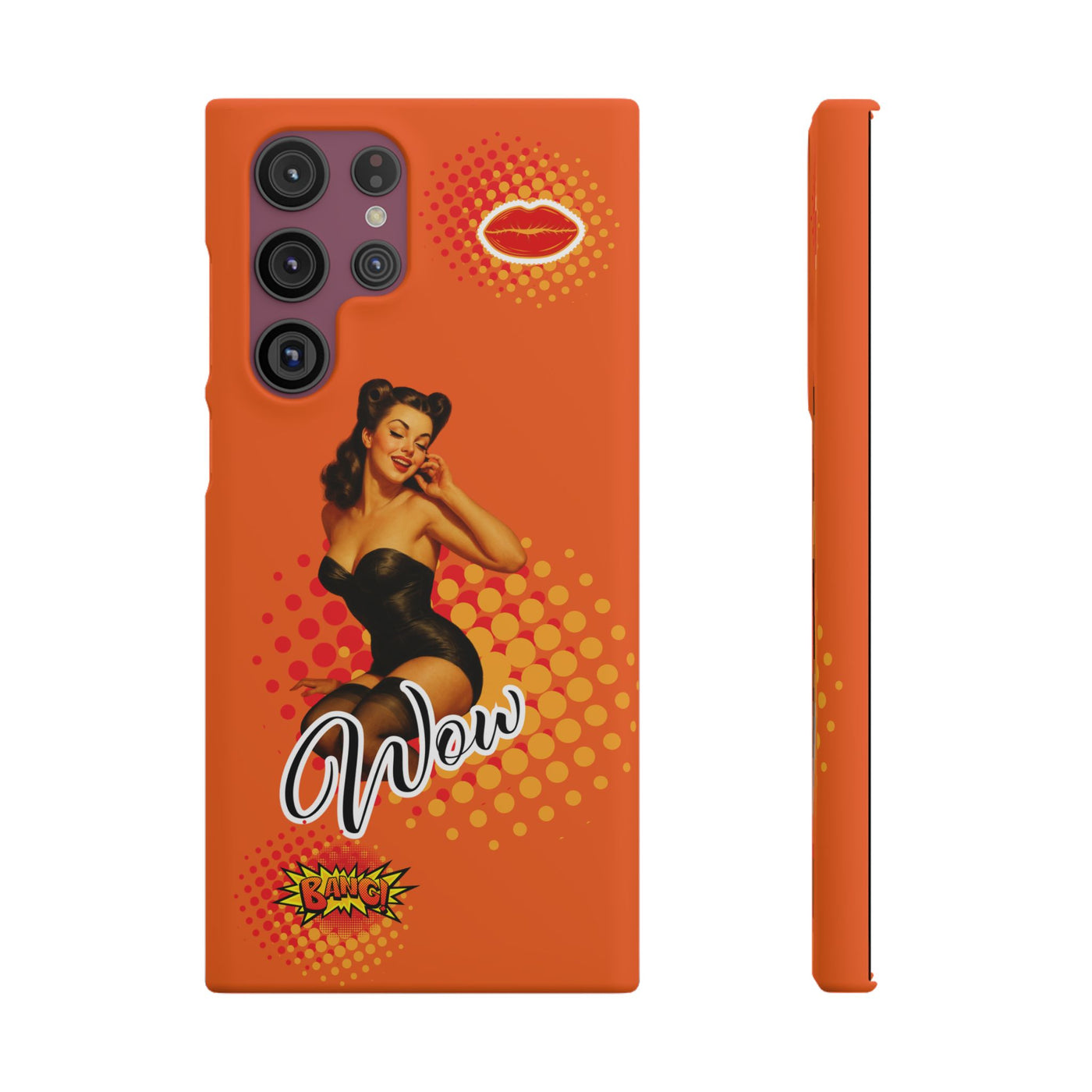Retro Pin-Up - Handyhülle - Snap Case - Bold 'Wow' Design