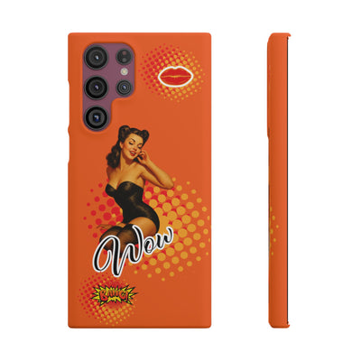 Retro Pin-Up - Handyhülle - Snap Case - Bold 'Wow' Design