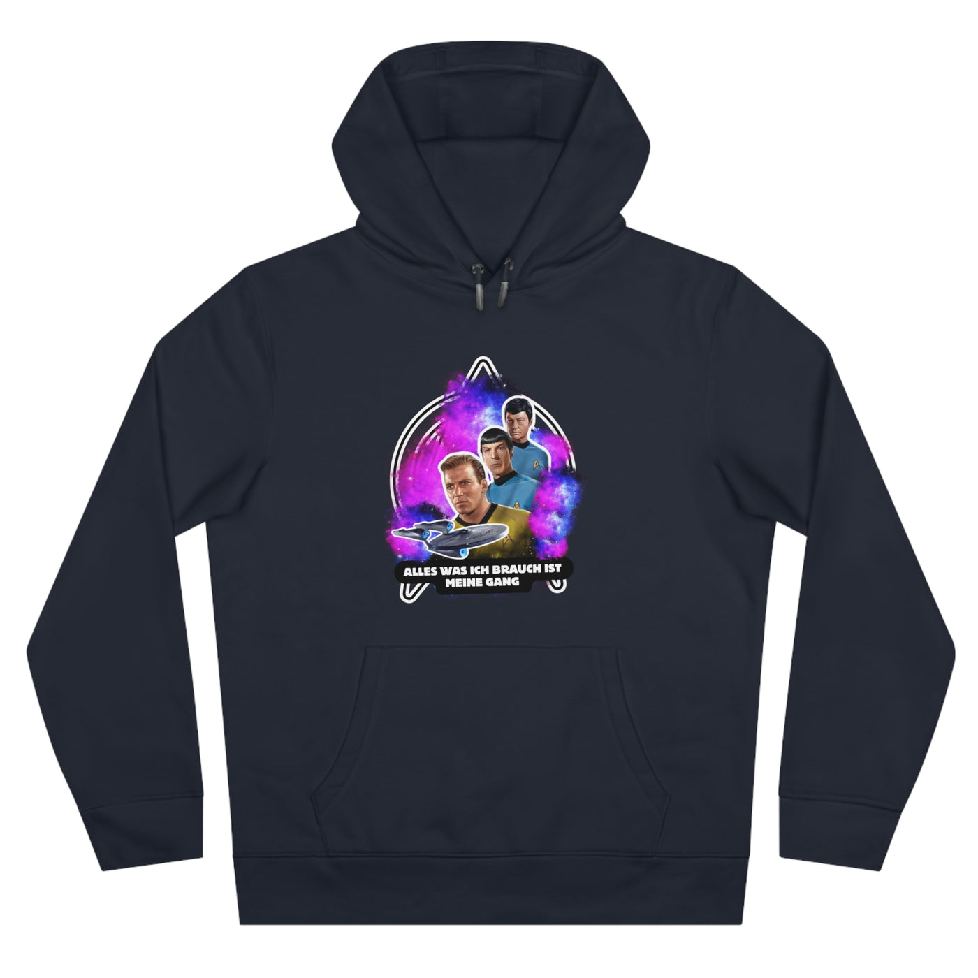 Hoodie Sweatshirt - Star trek "alles was ich brauch ist meine Gang"