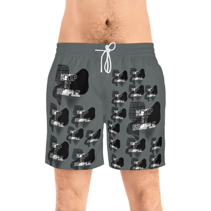 Unisex Swim Shorts - Keep It Simple Swimming Trunks