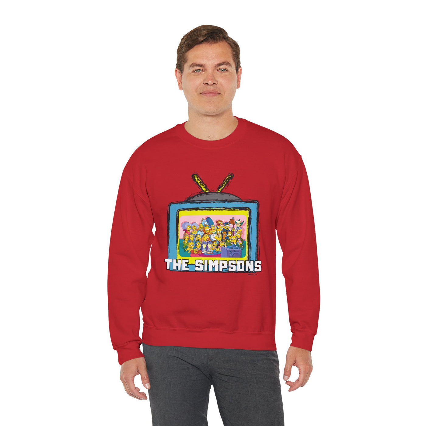The Simpsons Unisex Heavy Cotton Sweatshirt