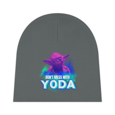 Funny !Baby! Beanie - "Don't Mess With Yoda"