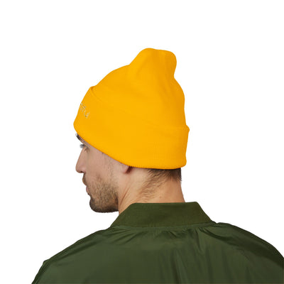 Vibrant "BeYoutiful" Cuffed Beanie - Stylish Embroidered Hat for Self-Expression
