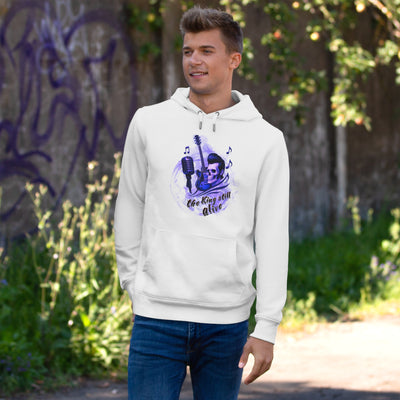 Rock 'n' Roll King Hooded Sweatshirt - 'The King Still Alive' Graphic