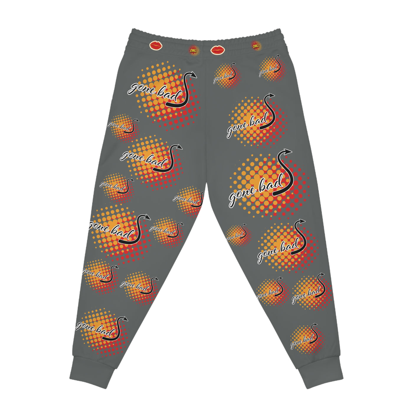 Vibrant Bird Print Athletic Joggers - Sweatpants "Good Girls Gone Bad"