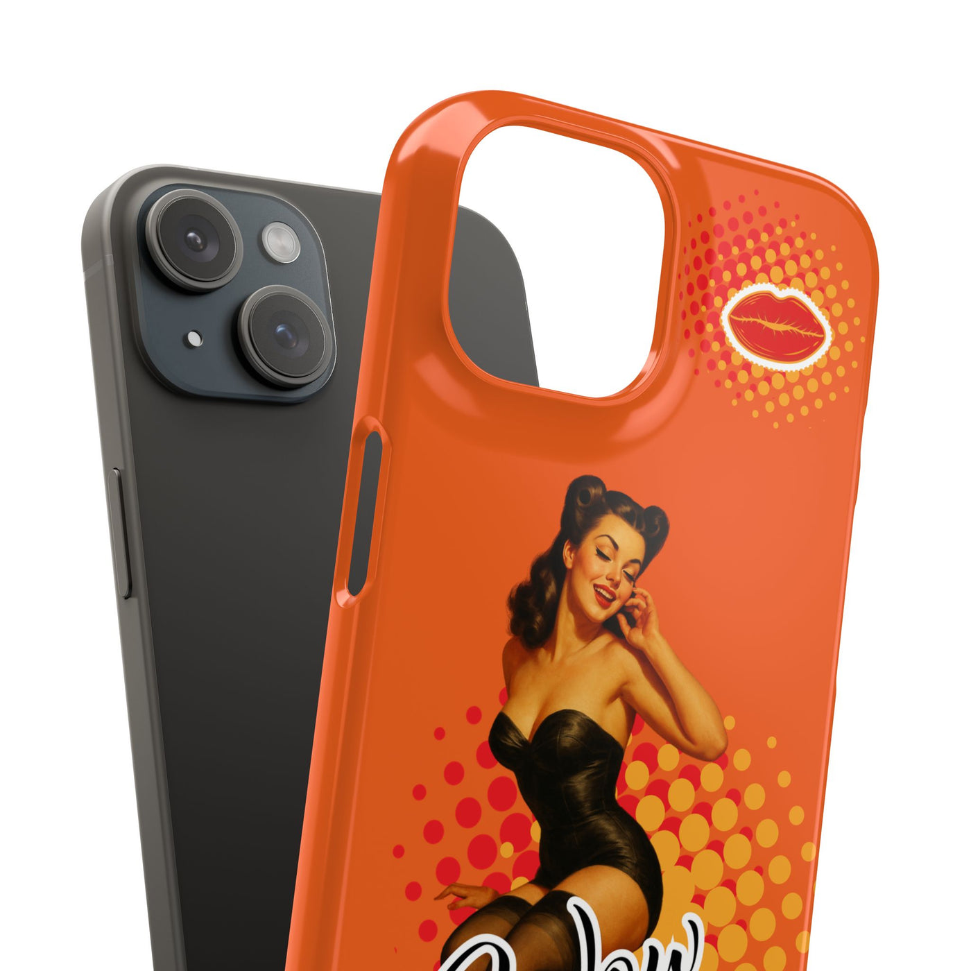 Retro Pin-Up - Handyhülle - Snap Case - Bold 'Wow' Design