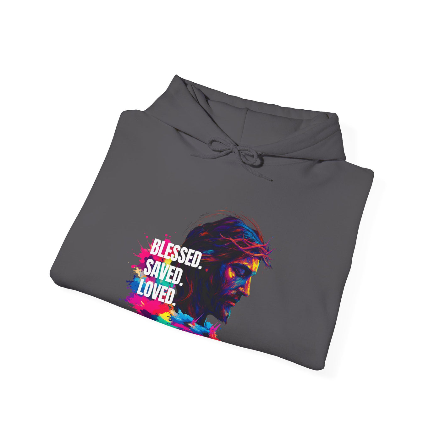 Jesus bunt - Blessed- saved- loved