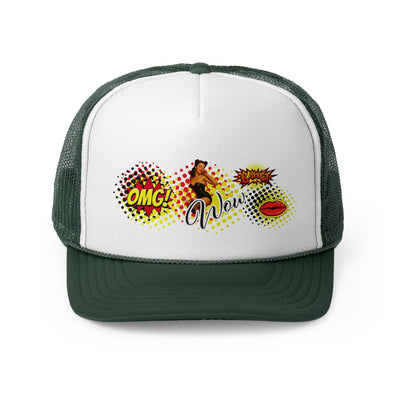 Fun Pop Art Trucker Cap - OMG! Wow! Comic Style Hat 