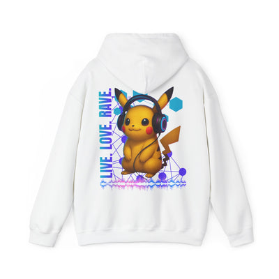 Rave Hoddie, Live Love Rave - Techno - Pokemon