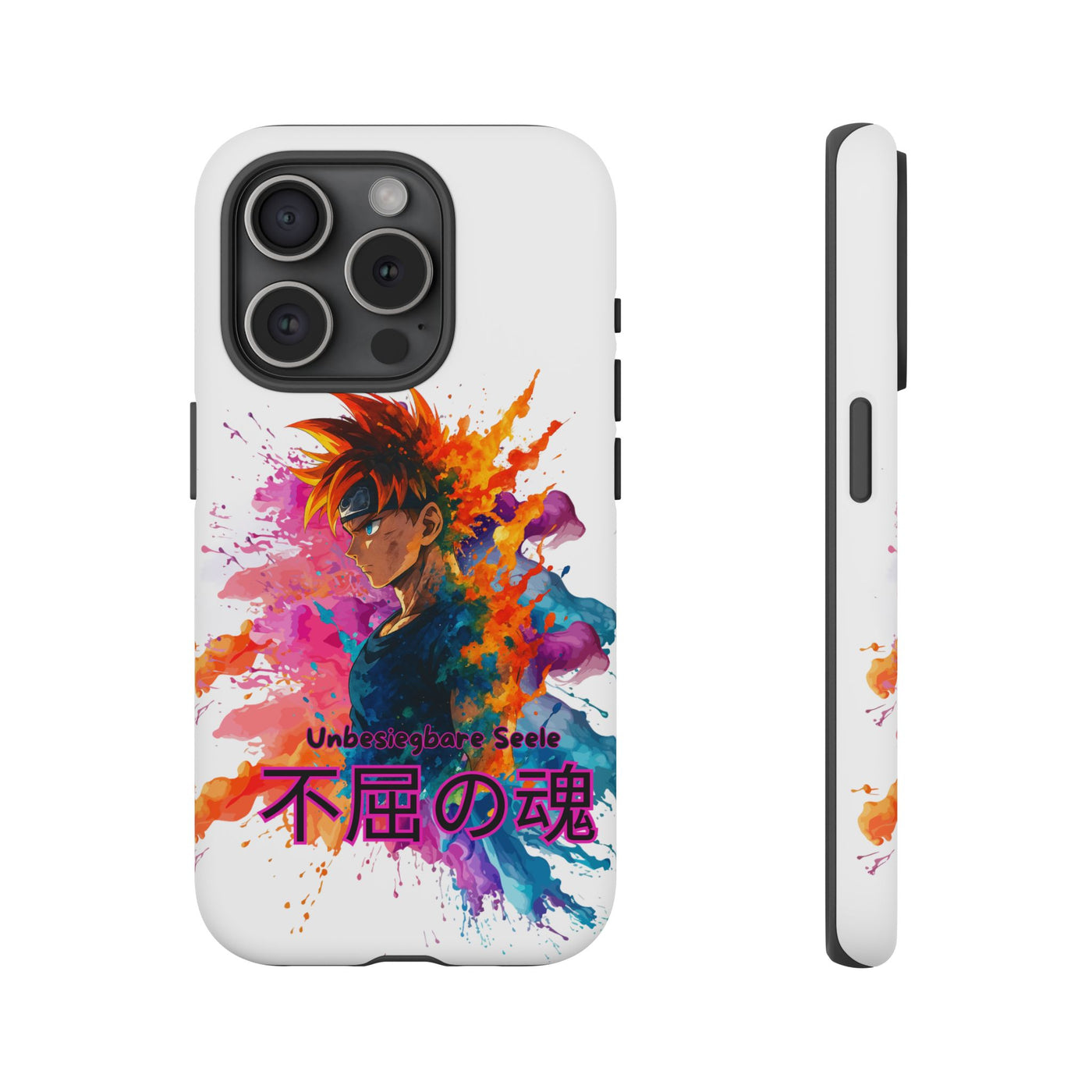 "unbesiegbare Seele" Tough Cases - Colorful Anime Phone Case Handyhülle