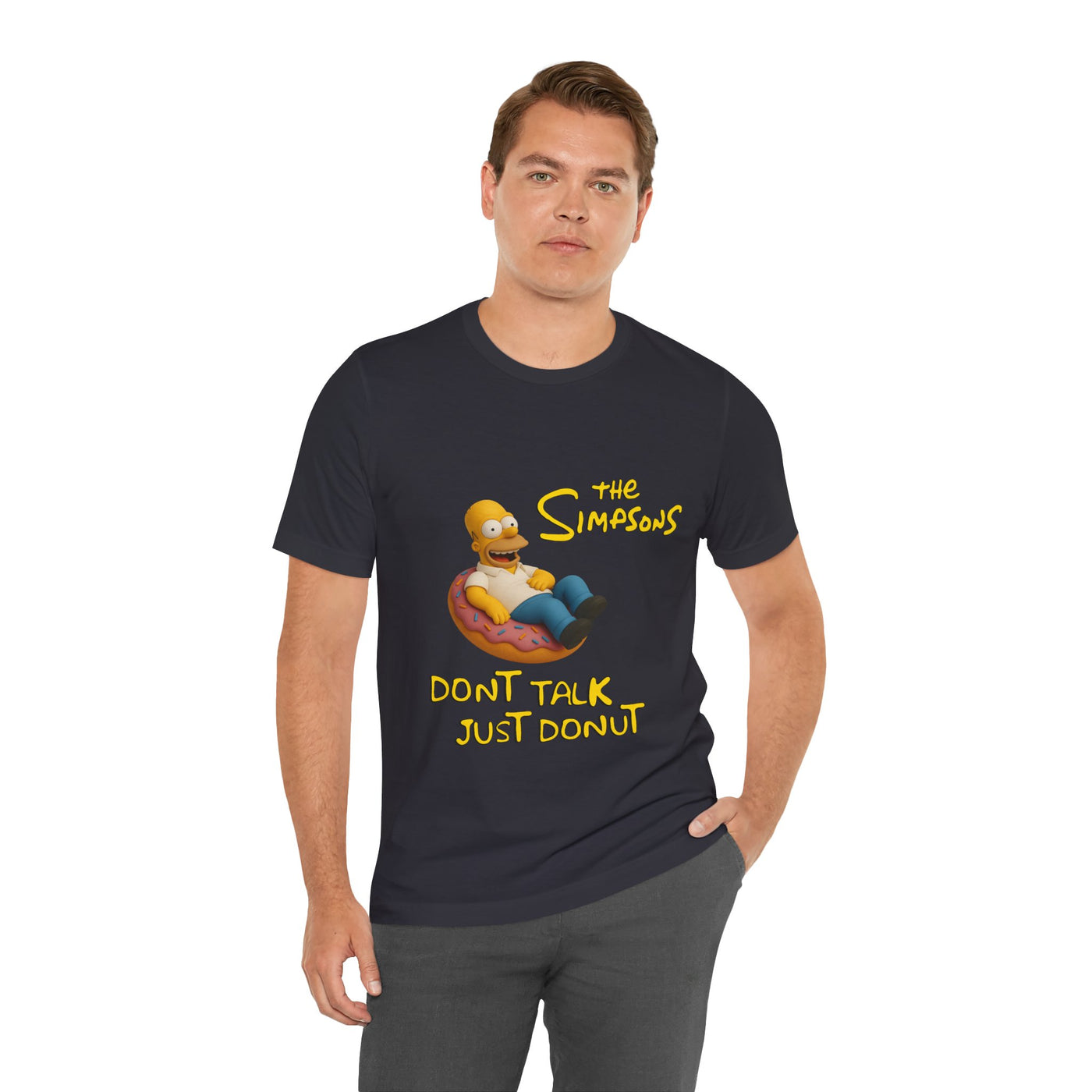 The Simpsons Donut Lover Tee - Funny Graphic T-Shirt -unisex