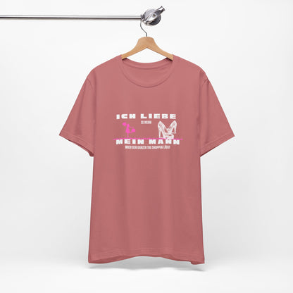I Love My Husband "Shopping" Unisex Jersey Short Sleeve Tee
