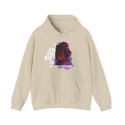 Inspirational Lion Hoodie "i am the king of my kingdom"