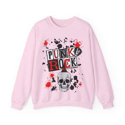 Punk Rock Crewneck Sweatshirt, Casual Streetwear Gift, Music Lover Apparel, Fall Fashion Layer, Unique Graphic Sweater