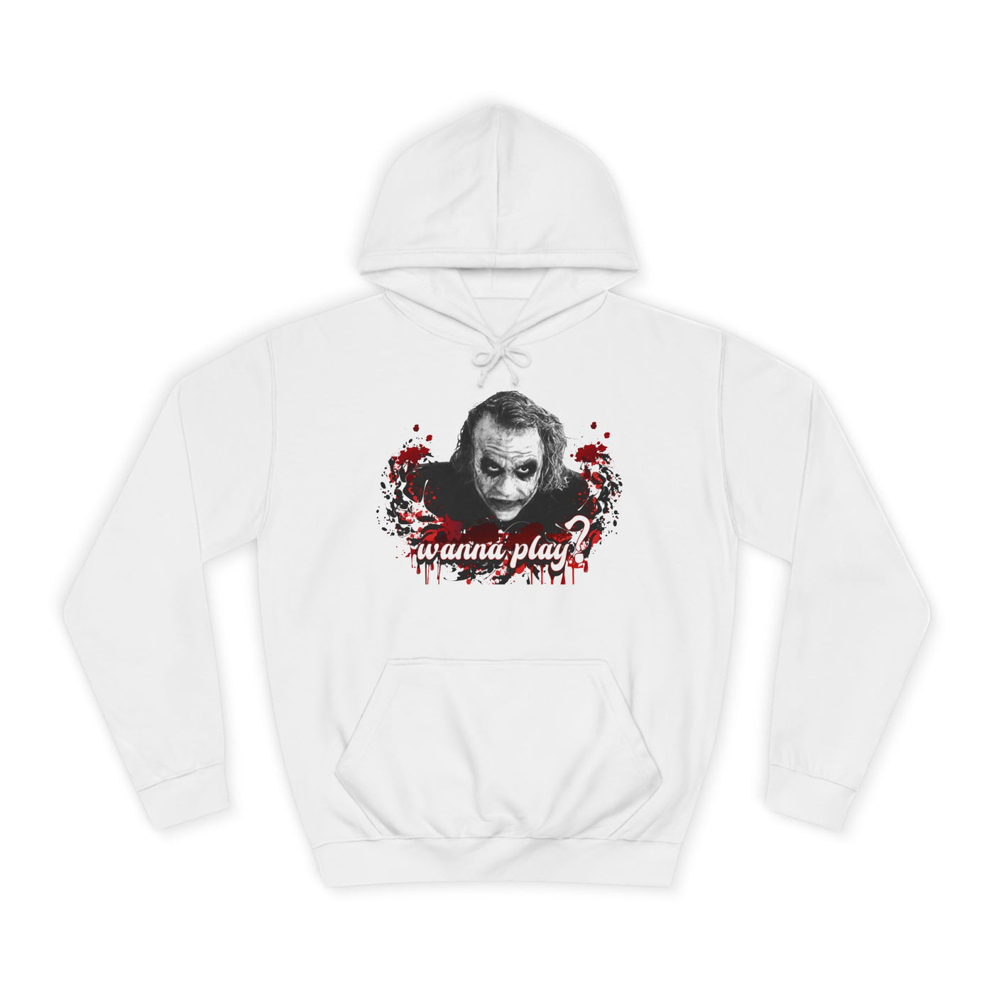 Joker "wanna play" college hoodie