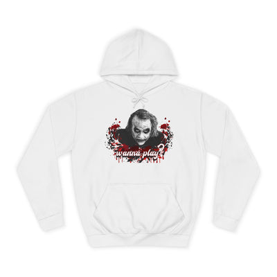 Joker "wanna play" college hoodie