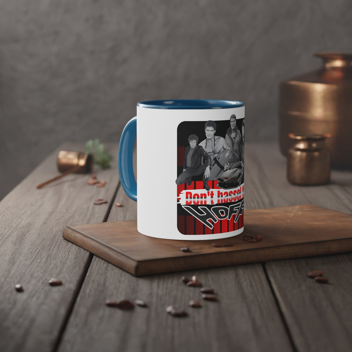 Don't Hassel the Hoff Mug | Retro Coffee Cup, Gift for Fans, Novelty Drinkware, 80s Nostalgia, Unique Home Decor