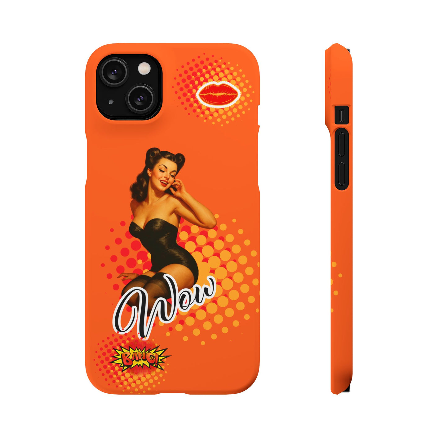 Retro Pin-Up - Handyhülle - Snap Case - Bold 'Wow' Design