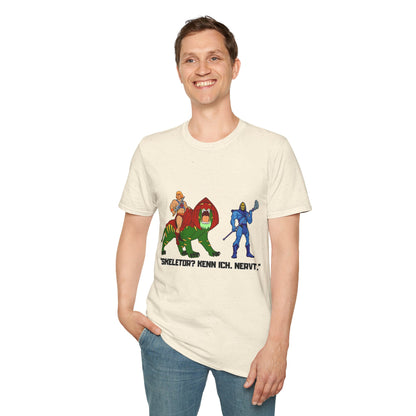 He-Man Retro Graphic Tee, Unisex Softstyle Shirt for Fans, Vintage Cartoon Apparel, Gift for Geeks, Nostalgic T-Shirt