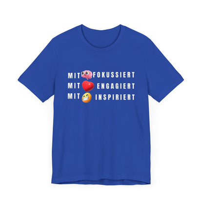 Inspirational Emoji T-Shirt Herz - Hirn - Humor - Heart - Mind - Humor