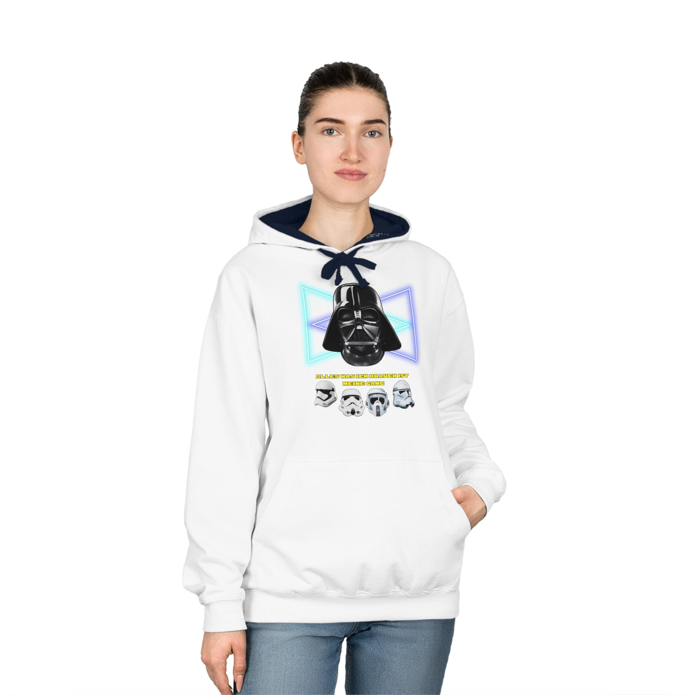 Darth Vader Retro Varsity Hoodie - Unisex Star Wars Apparel