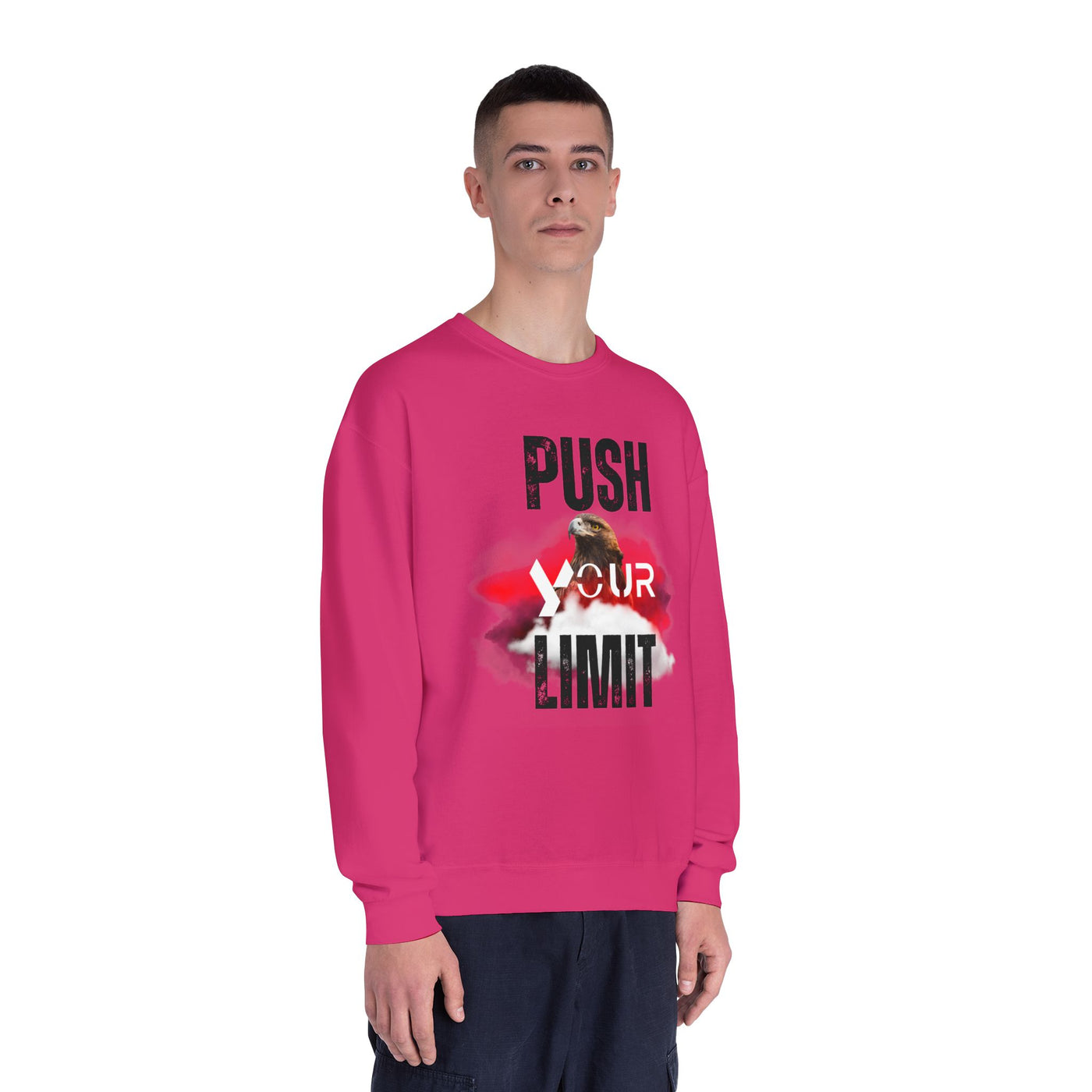 Motivational Crewneck Sweatshirt - "Push Your Limit" 
