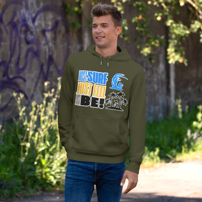 Just Surf Hooded Sweatshirt - Perfect for Beach Lovers and Surf Enthusiasts