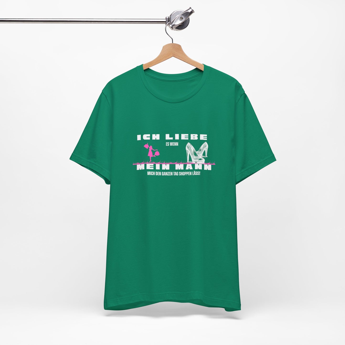 I Love My Husband "Shopping" Unisex Jersey Short Sleeve Tee