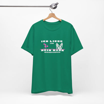 I Love My Husband "Shopping" Unisex Jersey Short Sleeve Tee