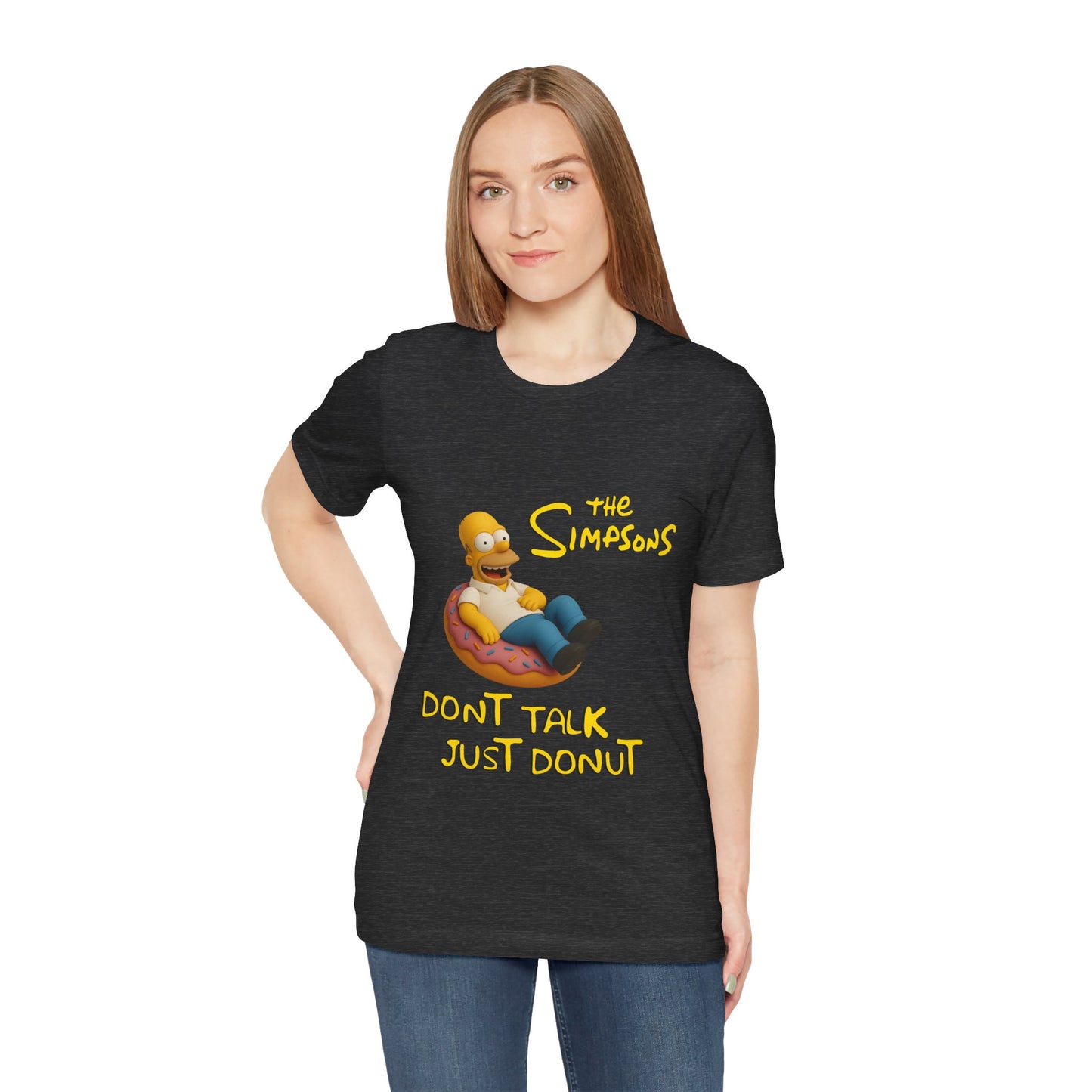 The Simpsons Donut Lover Tee - Funny Graphic T-Shirt -unisex