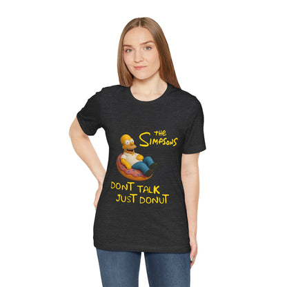 The Simpsons Donut Lover Tee - Funny Graphic T-Shirt -unisex