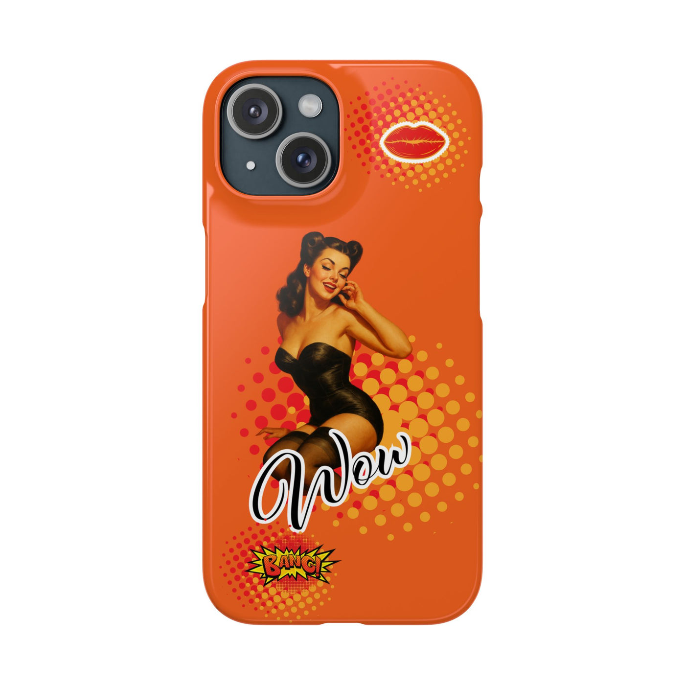 Retro Pin-Up - Handyhülle - Snap Case - Bold 'Wow' Design