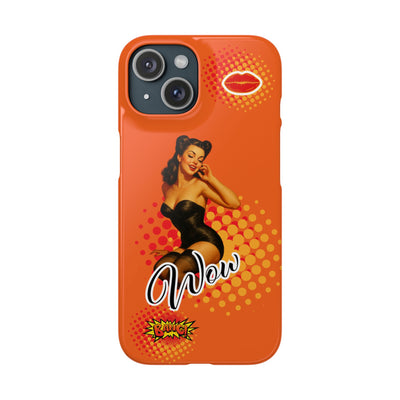 Retro Pin-Up - Handyhülle - Snap Case - Bold 'Wow' Design