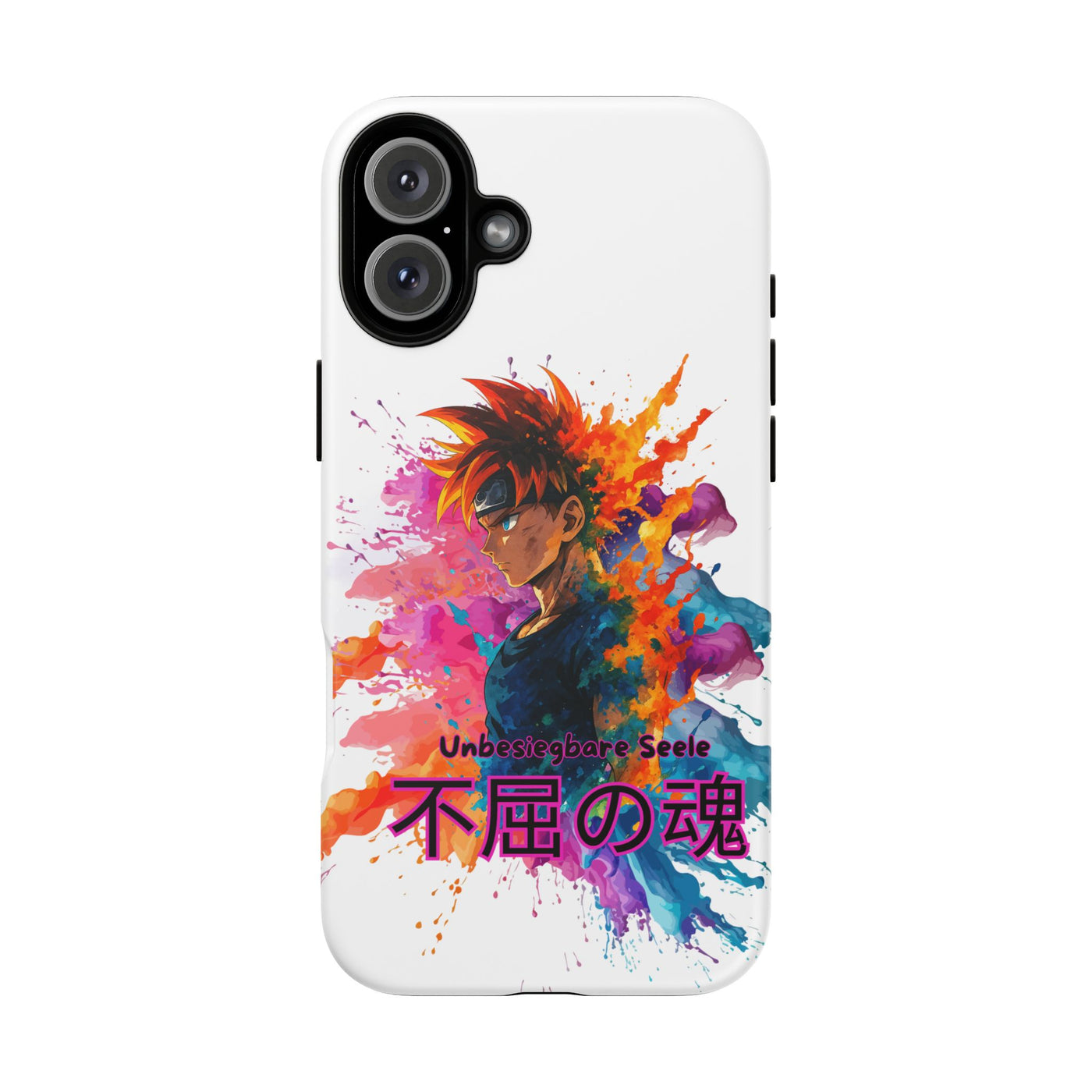"unbesiegbare Seele" Tough Cases - Colorful Anime Phone Case Handyhülle