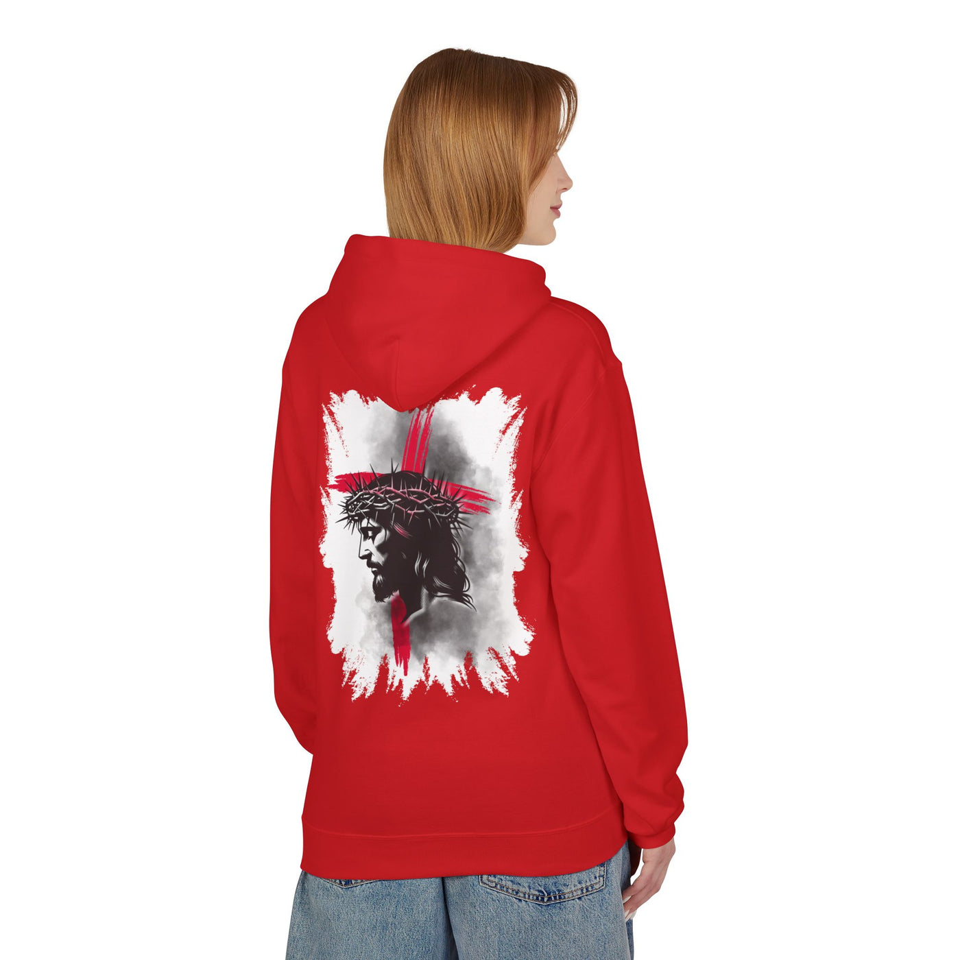 Faith-Inspired Hoodie: Blessed, Saved, Loved - Christian JESUS
