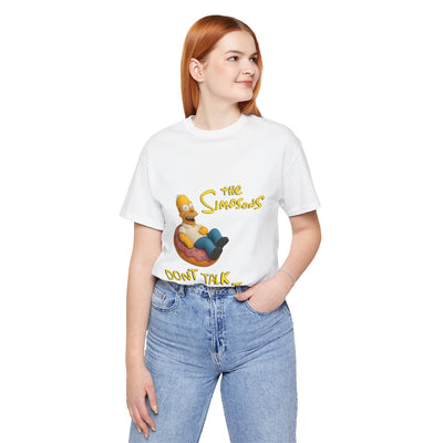 The Simpsons Donut Lover Tee - Funny Graphic T-Shirt -unisex