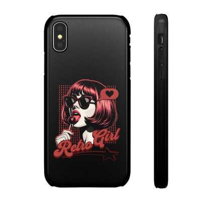 Retro Girl Snap Case Handyhülle
