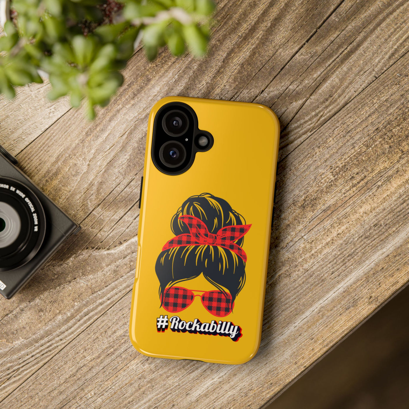 Handyhülle Rockabilly Phone Case, Vintage Scooter Design, Retro Style Cover