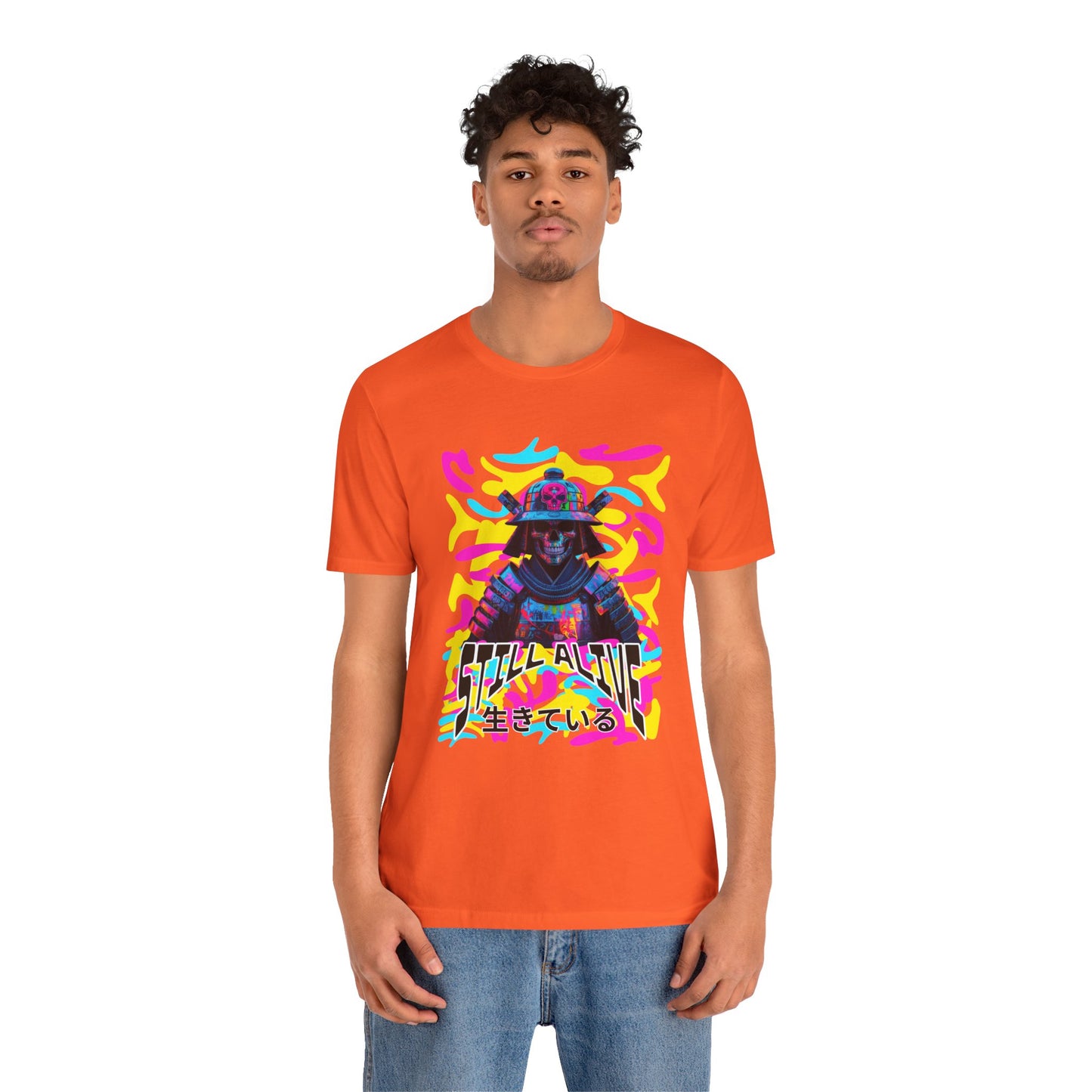 Samurai Still alive Shirt - mit Japanischer Schrift