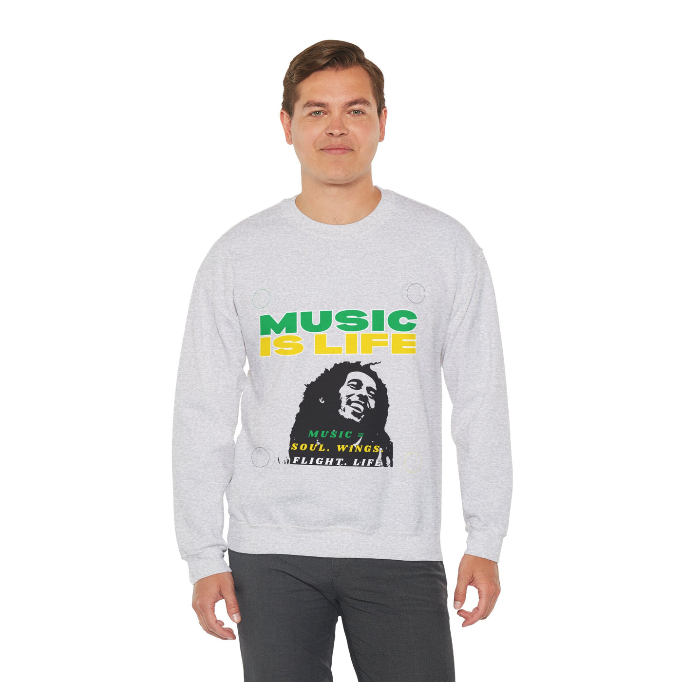 Music Is Life Bob Raggae Sweatshirt