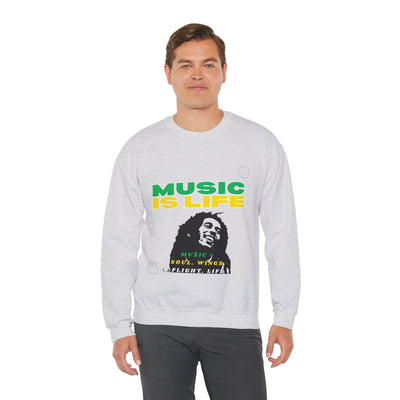 Music Is Life Bob Raggae Sweatshirt