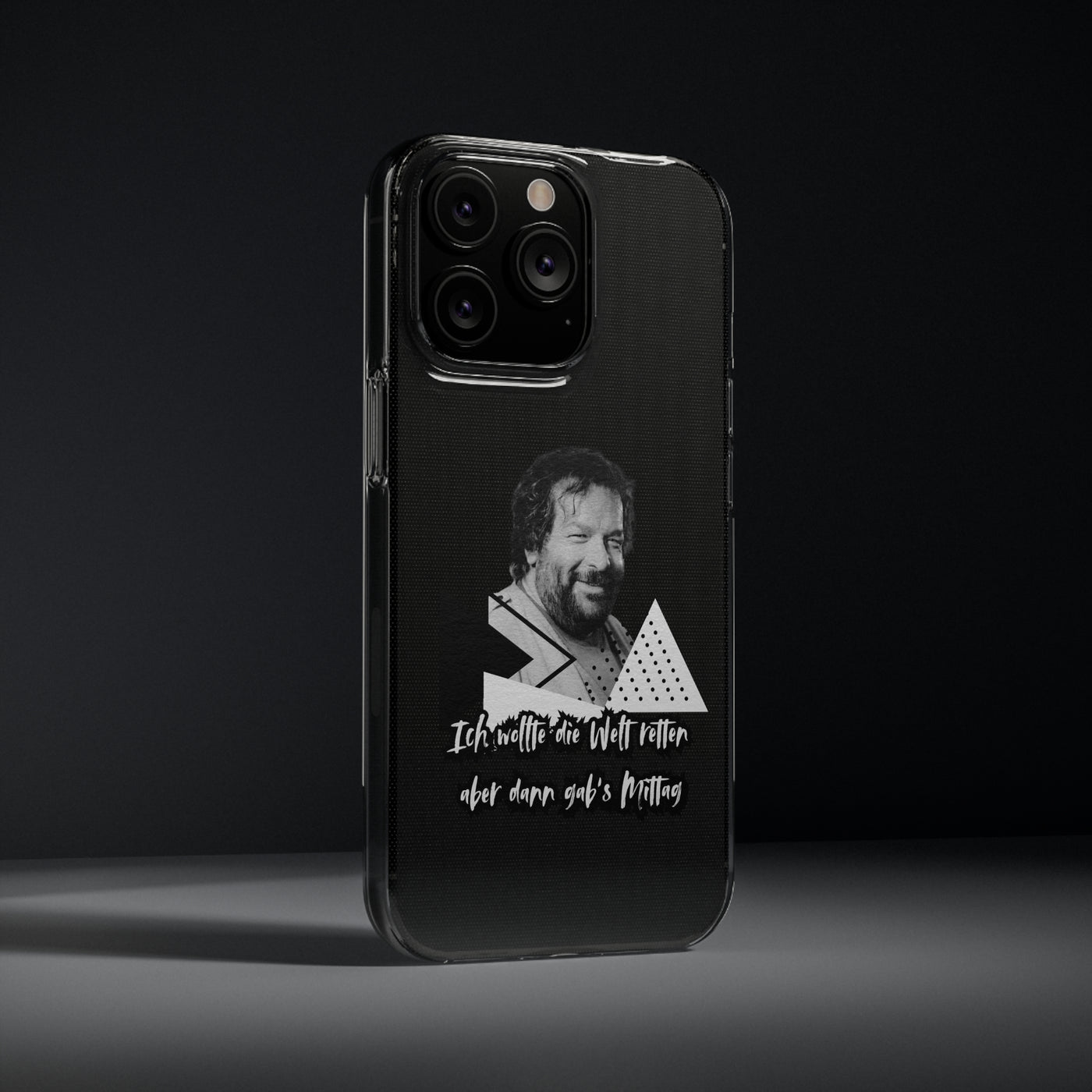 Handyhülle Unique Phone Cover, Ich wollte die Welt retten, dann gabs Mittag