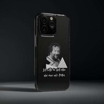 Handyhülle Unique Phone Cover, Ich wollte die Welt retten, dann gabs Mittag