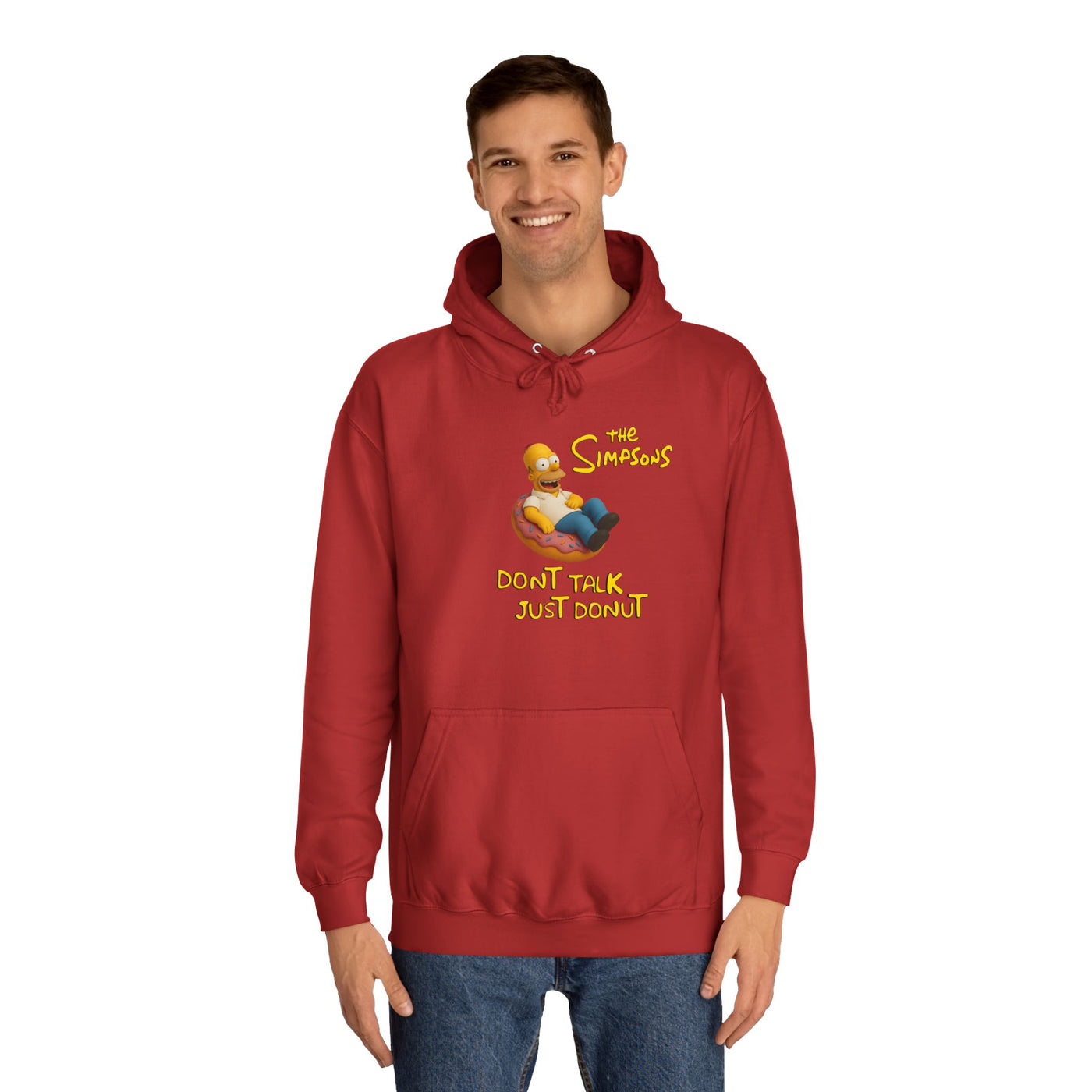 Funny Donut Lover Hoodie, Unisex College Hoodie, The Simpsons