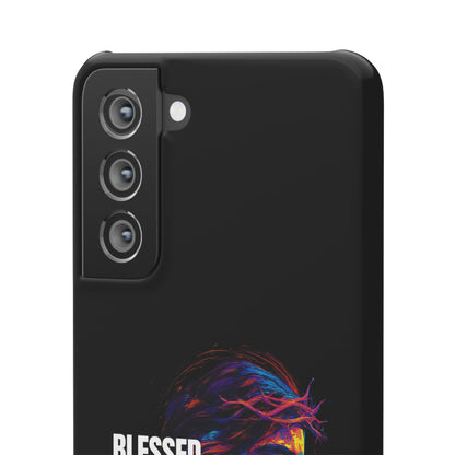 Blessed Saved Loved -  Snap Case Handyhülle - Jesus