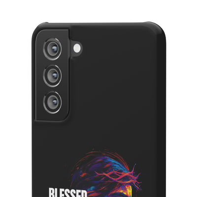 Blessed Saved loved - Snap Case - Jesus